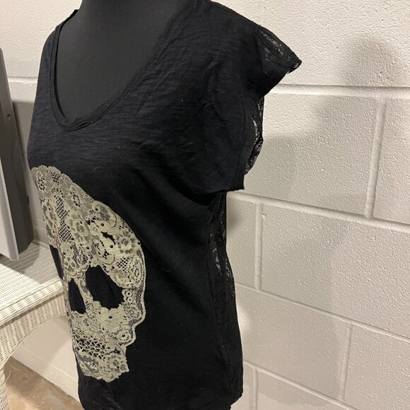 Express X-Small Sheer Sleeve Top – Elegant & Chic - Picture 3 of 7